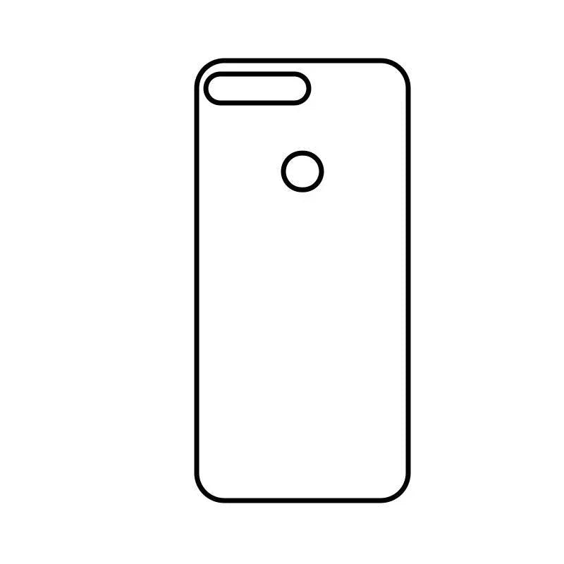 Coque-sublimation.fr Coque Sublimable Huawei Y7 2018 / Noir Coque Sublimation Huawei et Honor Coque Sublimation Huawei et Honor