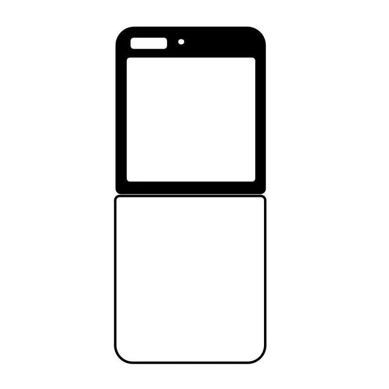 Coque-sublimation.fr Coque Sublimable Samsung Galaxy Z Flip7 Coque Sublimation Samsung Galaxy Pliables - Contour Noir Coque Sublimation Samsung Galaxy Pliables - Contour Noir