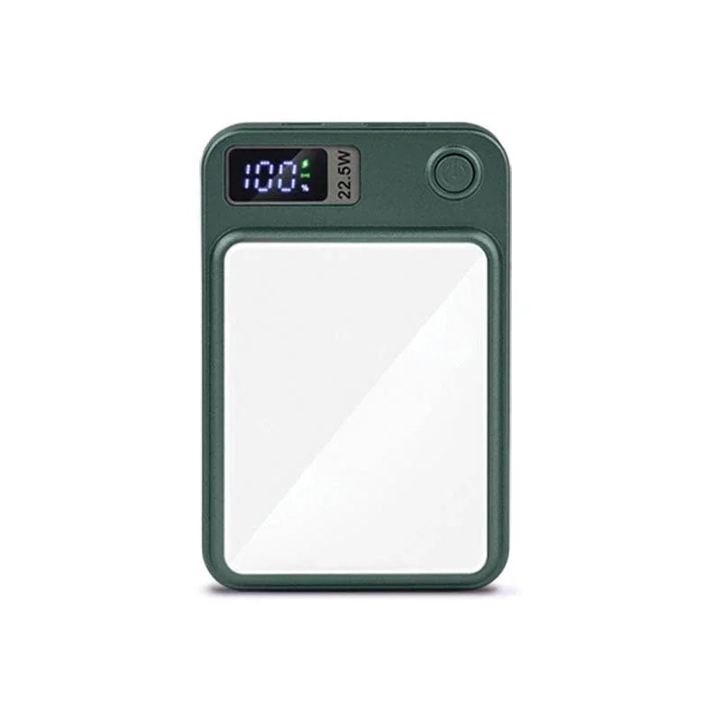 batterie externe blanche Magsafe vert foncé à imprimer en sublimation