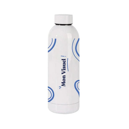 Coque sublimation Gourde Gourde blanche sublimable à bouchon plat Gourde blanche sublimable à bouchon plat