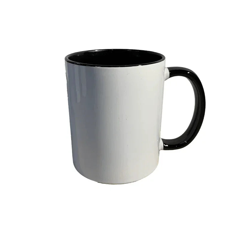 Coque sublimation Mug Noir Mug bicolores en céramique Mug sublimation bicolores avce boîte de transport
