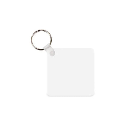 Coque sublimation Porte-Clé Carré (3mm d'épaisseur) / Recto/Verso Porte-clés en plastique vierge à sublimation Porte-clés en plastique vierge à sublimation