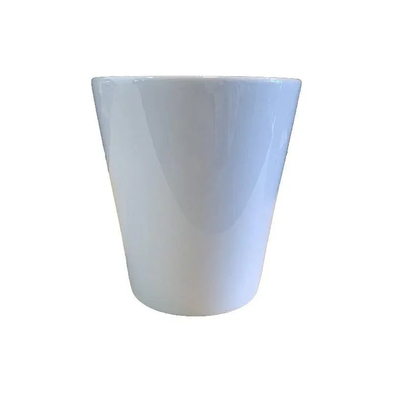 Coque sublimation Pot de fleurs Pot de fleurs blanc en céramique sublimable Pot de fleurs blanc en céramique sublimable